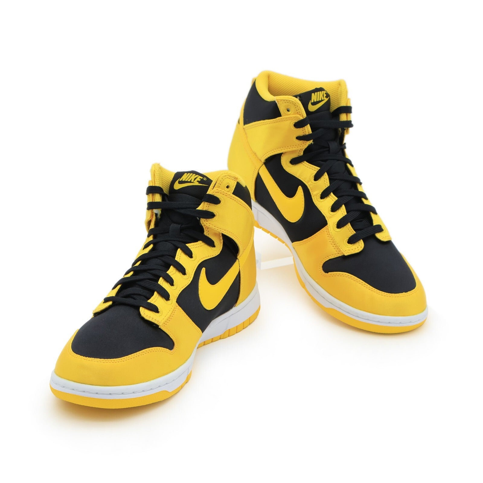 FN4216-001 Nike Dunk High Satin Goldenrod Varsity Maize White Black (Women's)