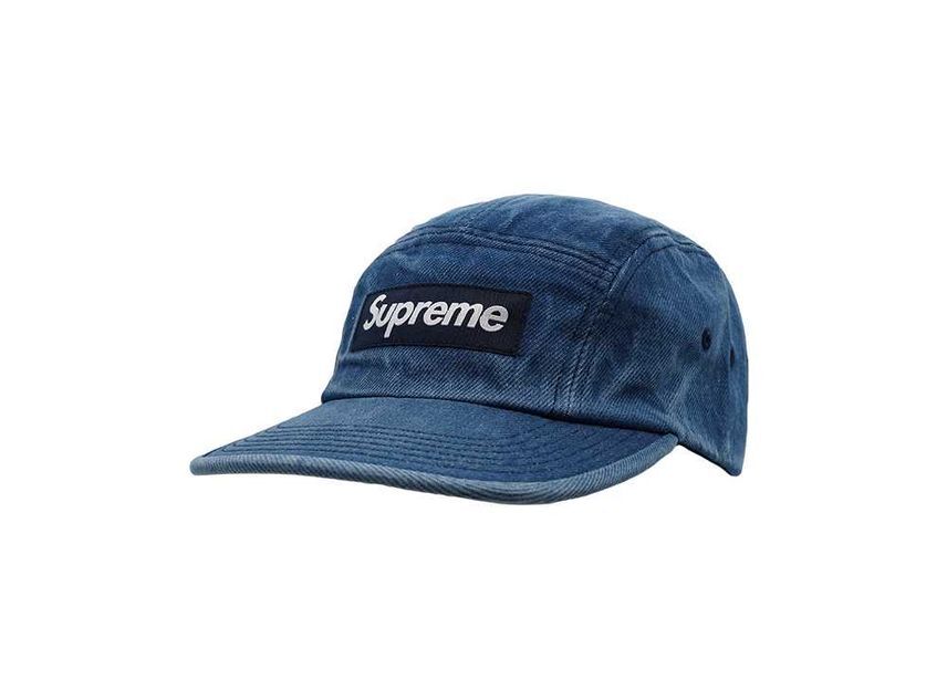 Supreme Washed Chino Twill Camp Cap Denim