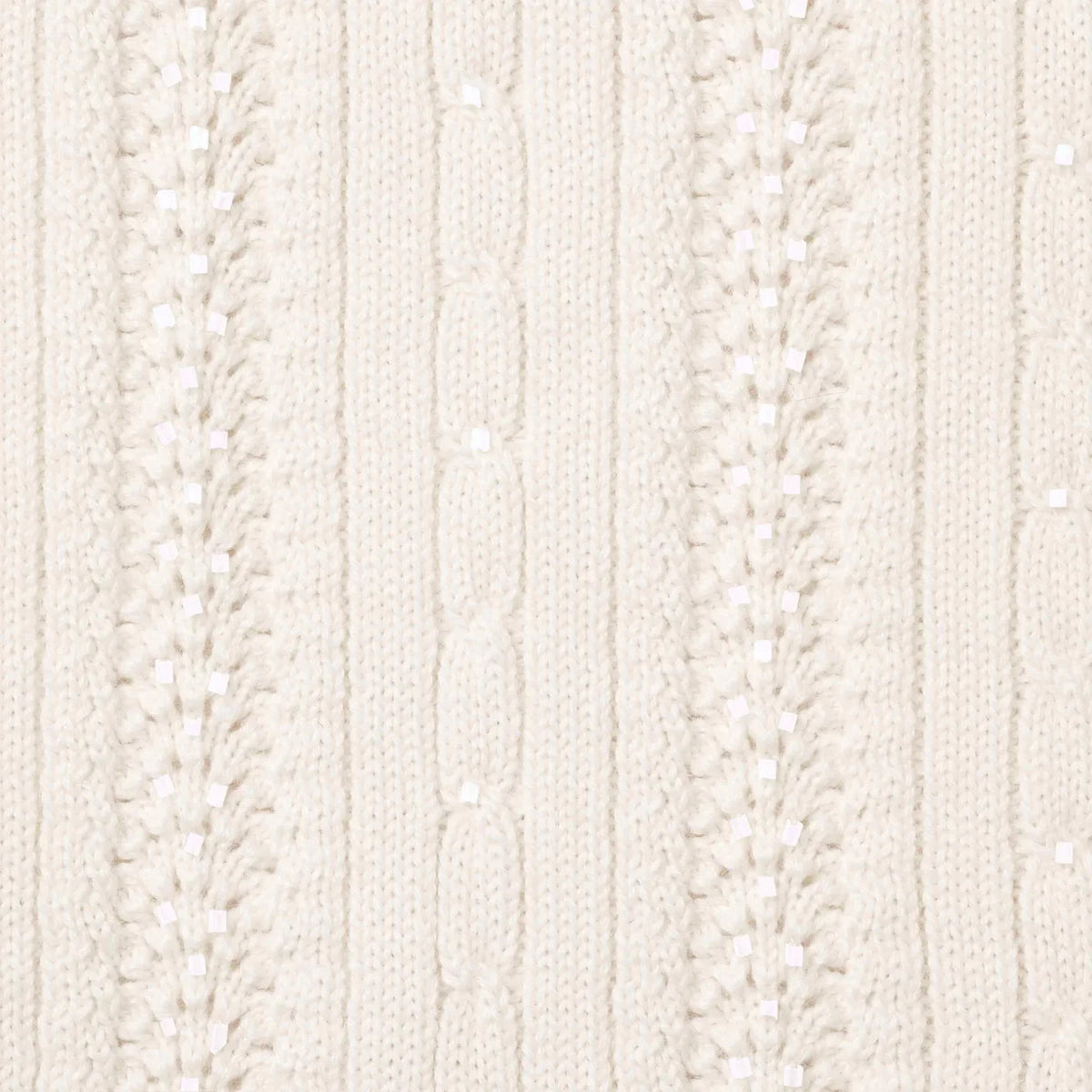 Supreme Beaded Zip Polo Cream