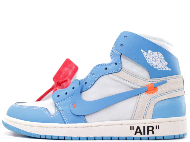 AQ0818-148 Off-White Ã Nike Air Jordan 1 High UNC White Dark Powder Blue (Men's)