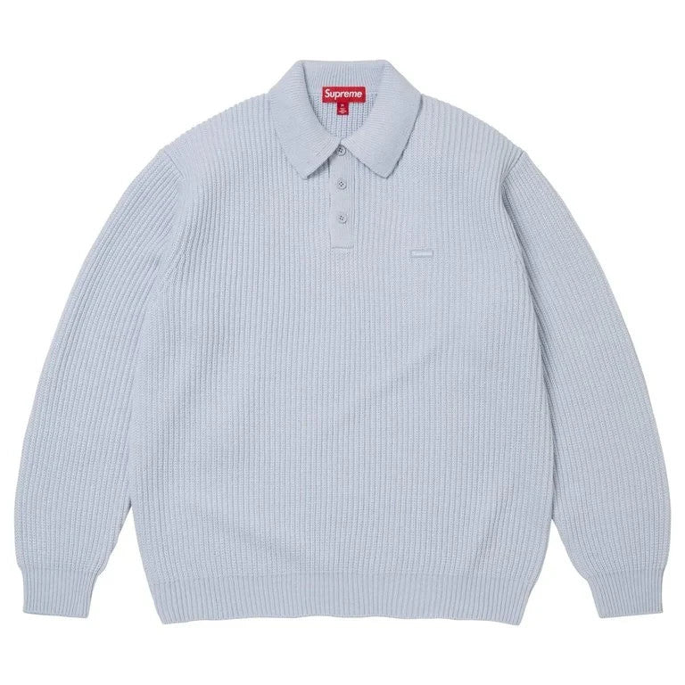 Supreme Small Box Sweater Polo (26FW) Light Blue