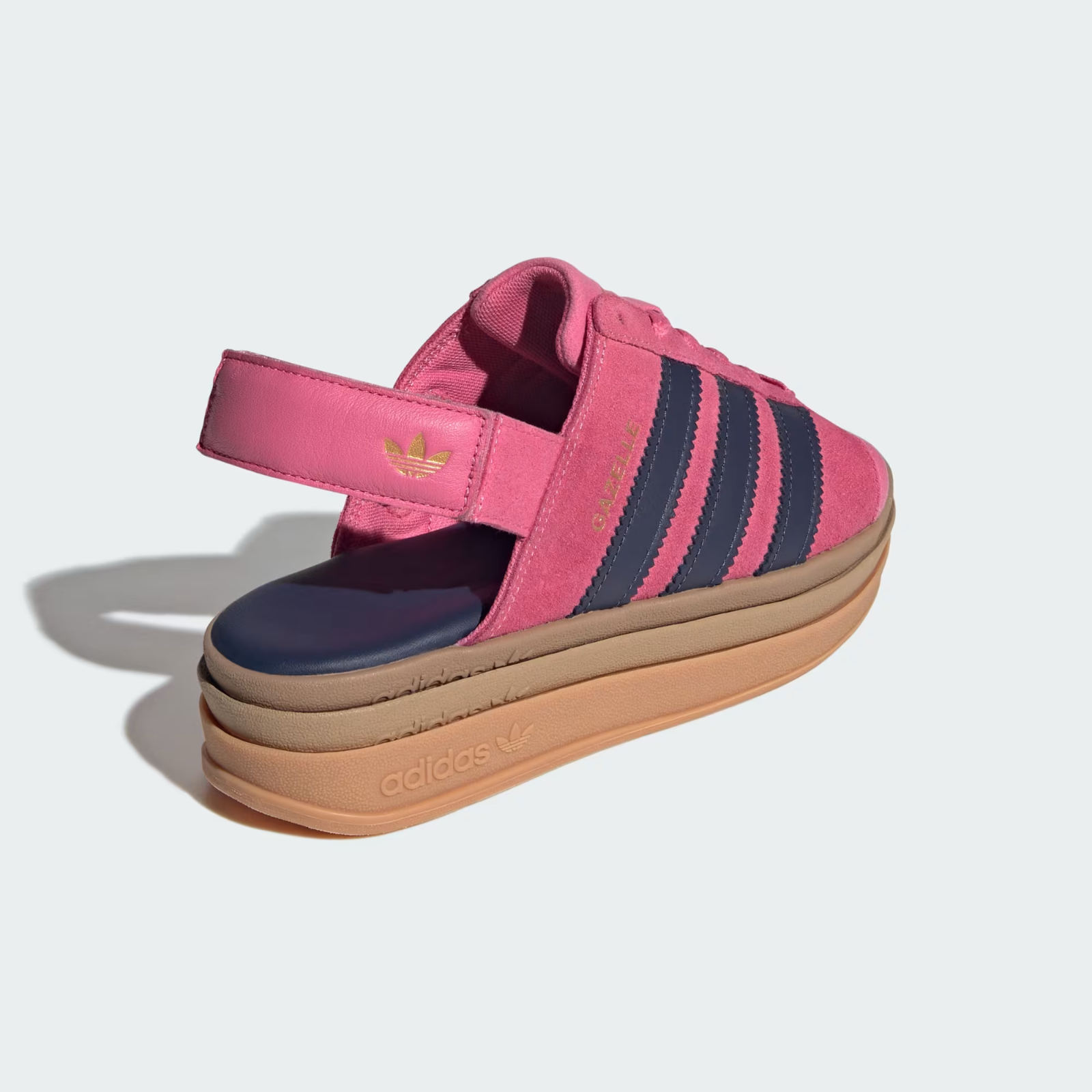 KK4221 adidas Gazelle Bold Sandal Pink Fusion Shadow Navy (Women's)