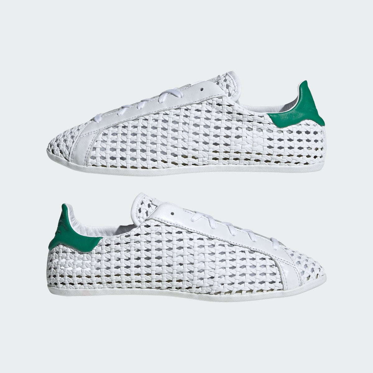 IH9356 adidas Women's Stan Smith Basketweave WhiteGreen (Women's)