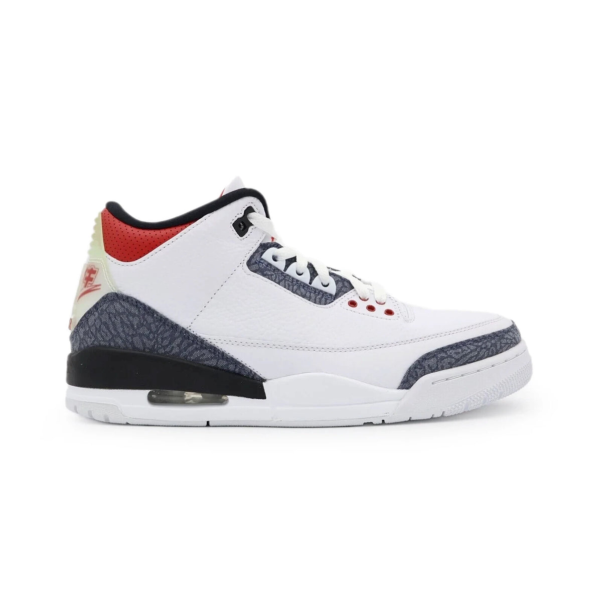 CZ6433-100 Nike Air Jordan 3 Retro White SE-T CO JP Fire Red Denim (Men's)