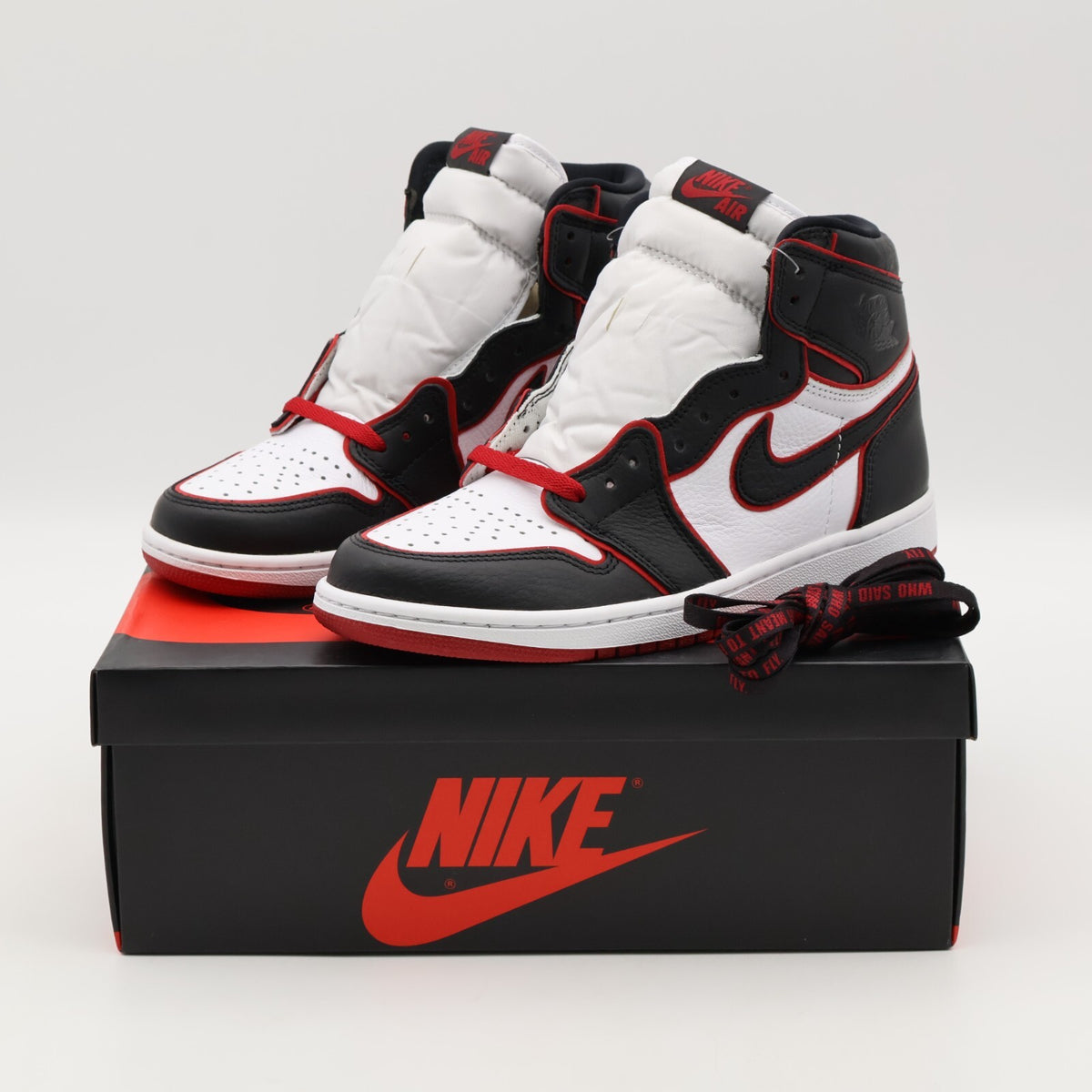 555088-062 Nike Air Jordan 1 Retro High OG Blood Line Black Gym Red (Men's)