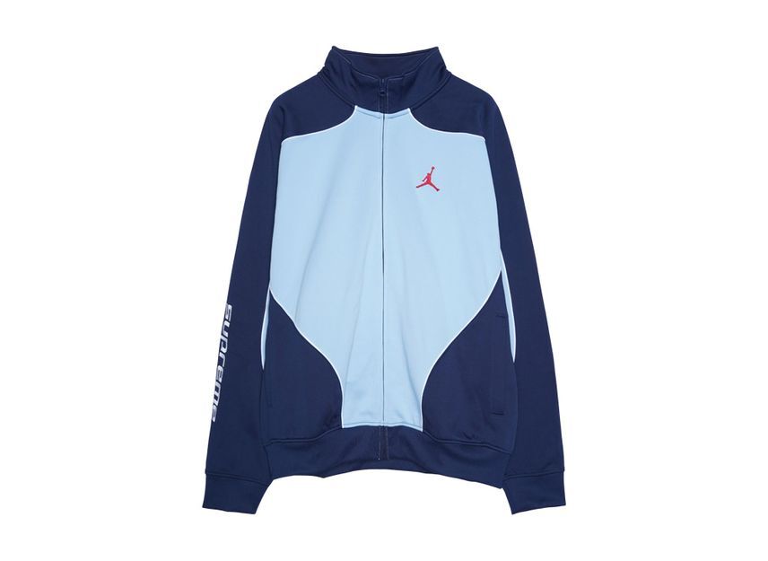 Supreme Jordan Tricot Track Jacket Blue