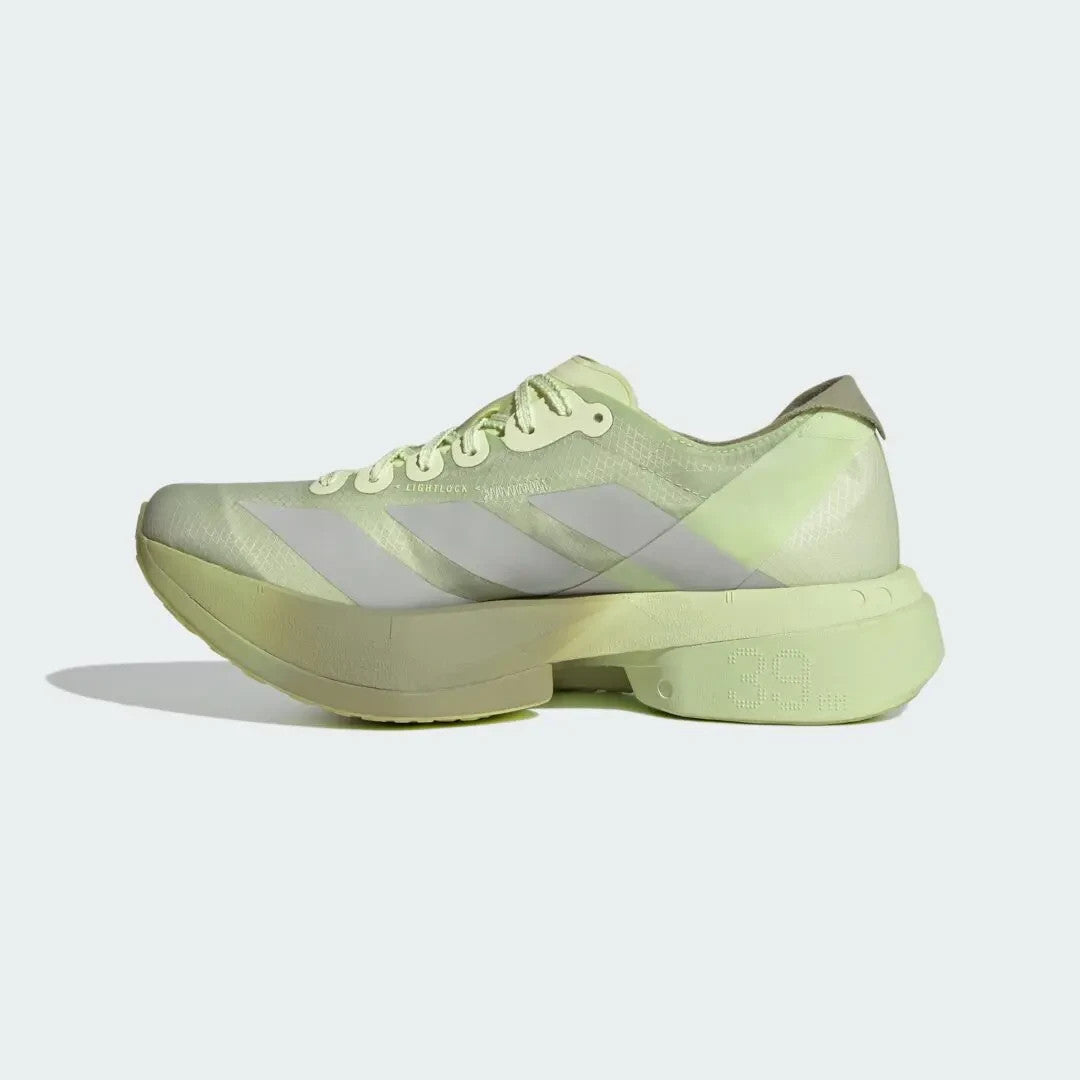 KH8441 Satisfy Ã adidas Adizero Adios Pro 4 "Tent Green/Matte Silver"