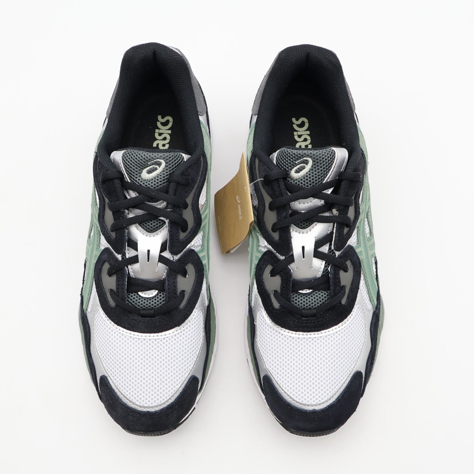 1201A789-101 Asics Gel-NYC White Ivy Black Sage Green Grey Black Khaki (Men's)