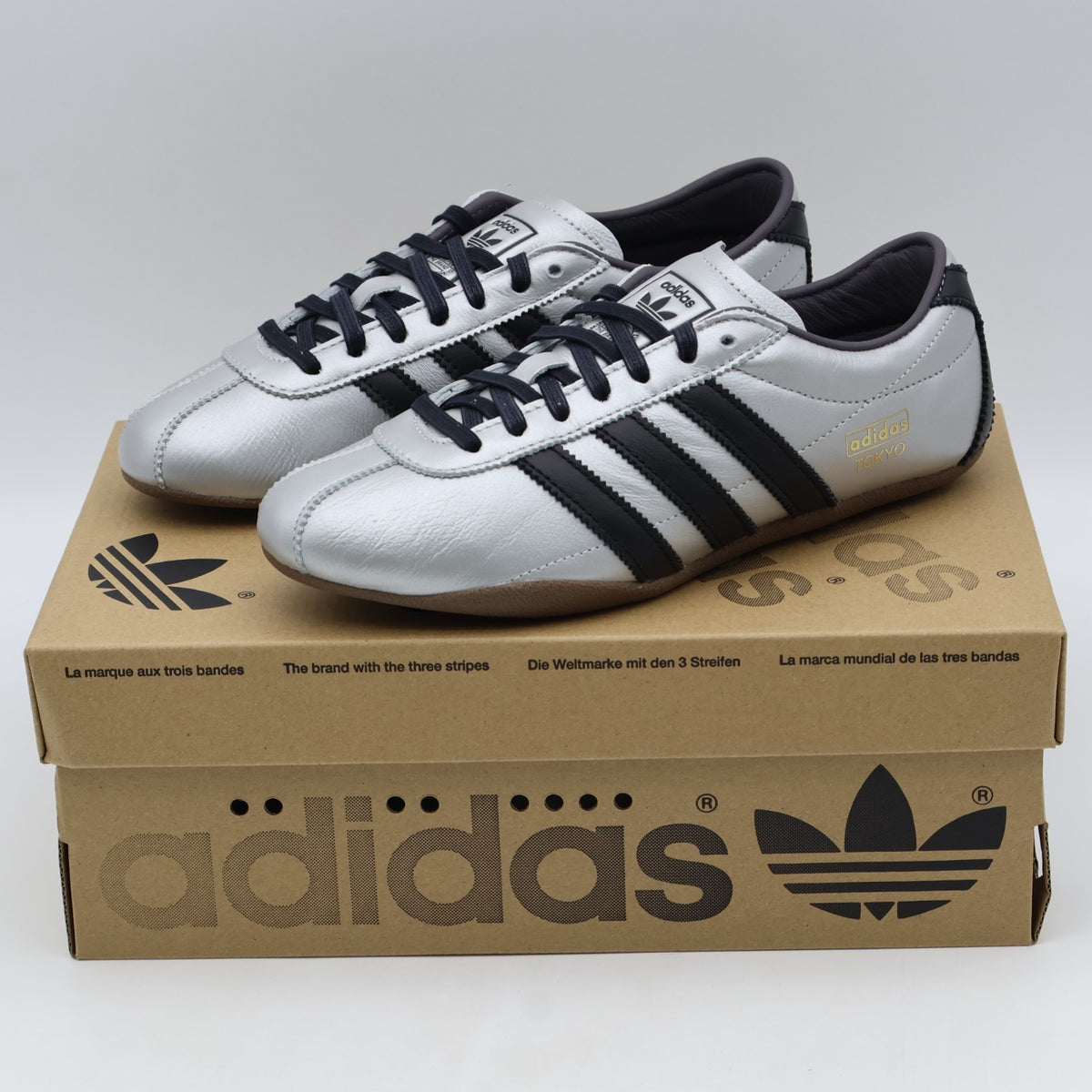 JQ3024 adidas Originals Tokyo Silver Metallic Core Black Gum (Women's)