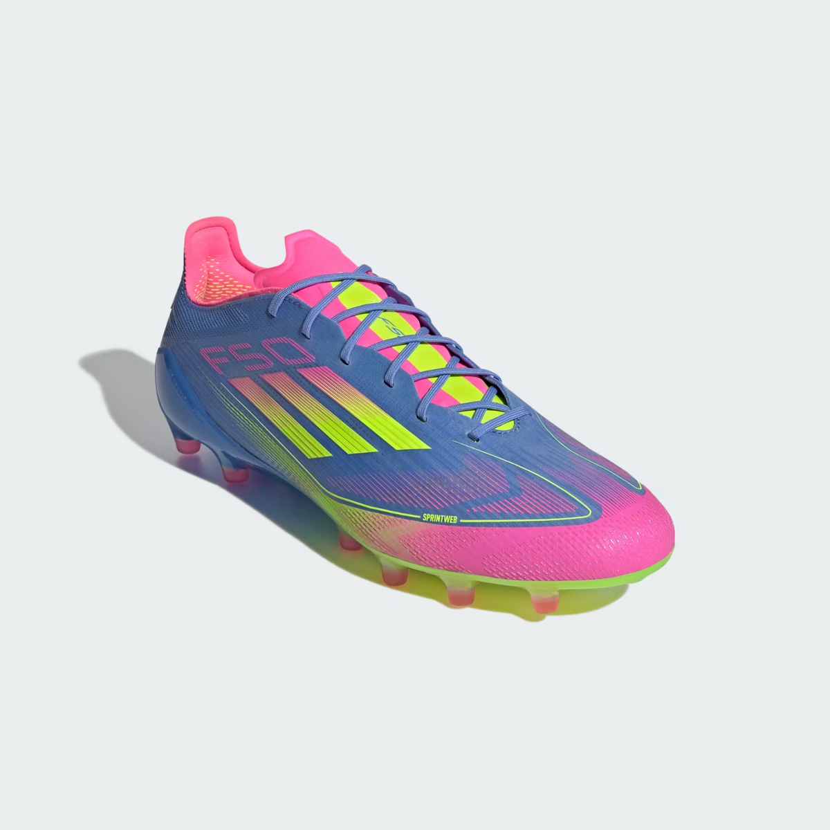 IE1264 adidas F50 Elite AG Blue Fusion Lucid Lemon Lucid Pink (Men's)