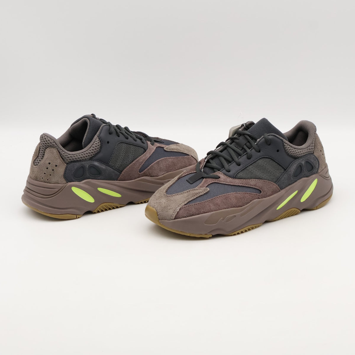 EE9614 Adidas Yeezy Boost Waver Runner Mauve Dark Grey Yellow Charcoal Gray