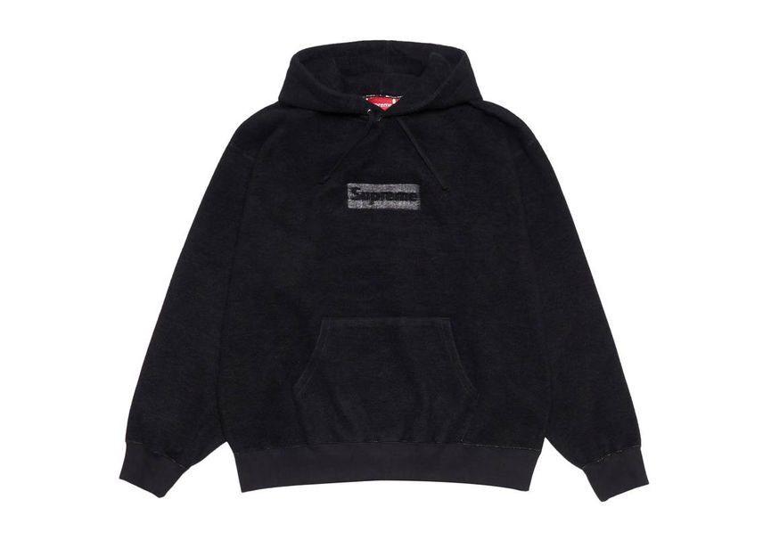 Supreme Inside Out Box Logo Hooded Sweatshirt Black