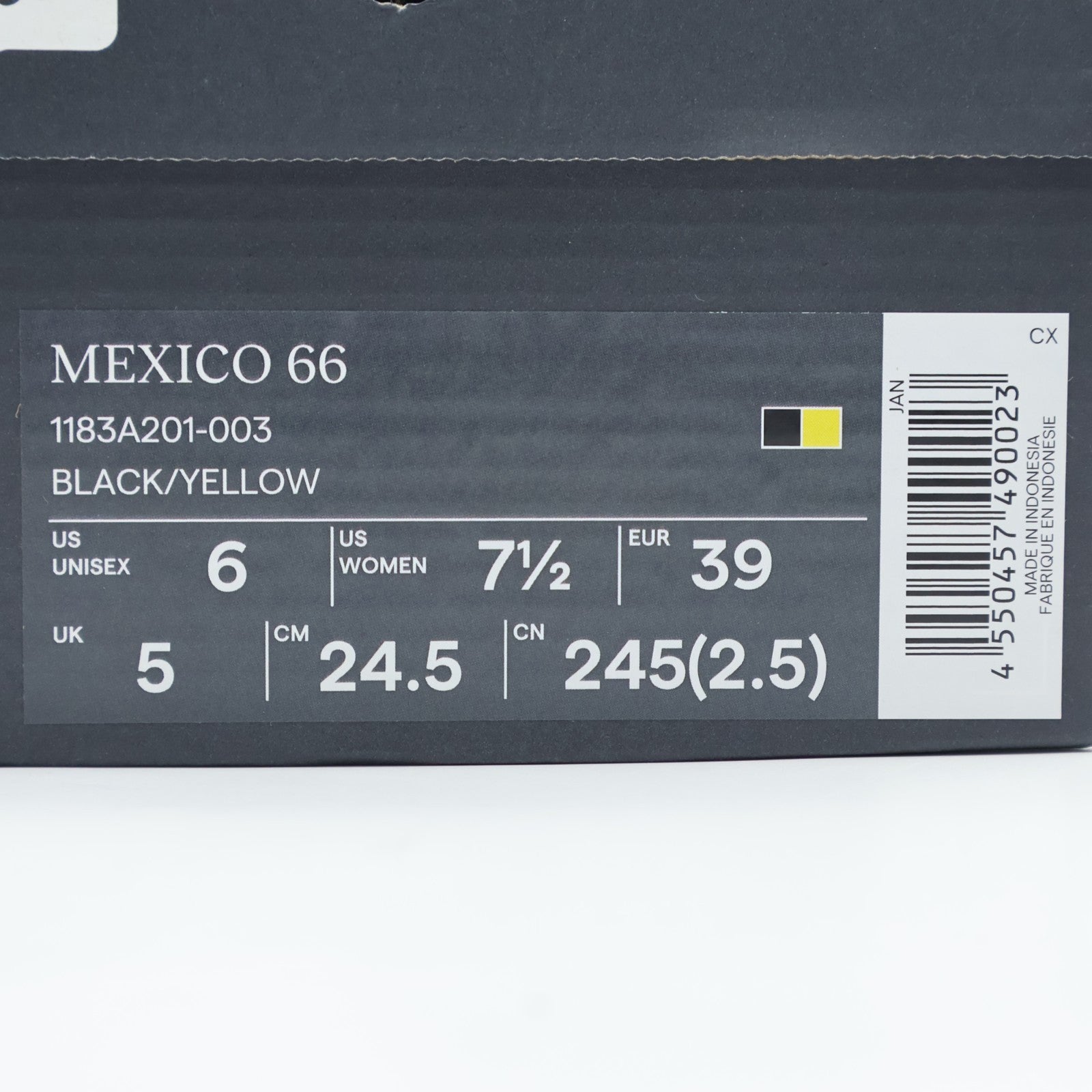 1183A201-003 Asics Onitsuka Tiger Mexico 66 Black Yellow (Men's)