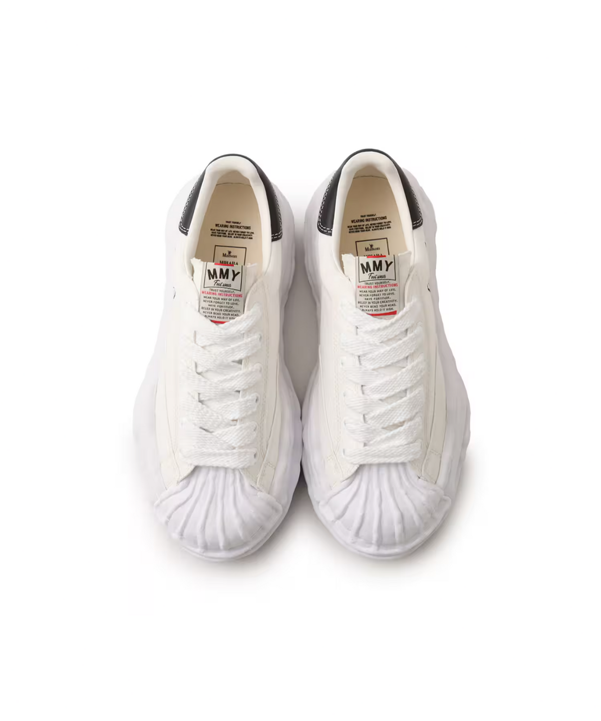 A08FW735-WHITE Maison MIHARA YASUHIRO BLAKEY OG Sole Canvas Low-top (Men's)