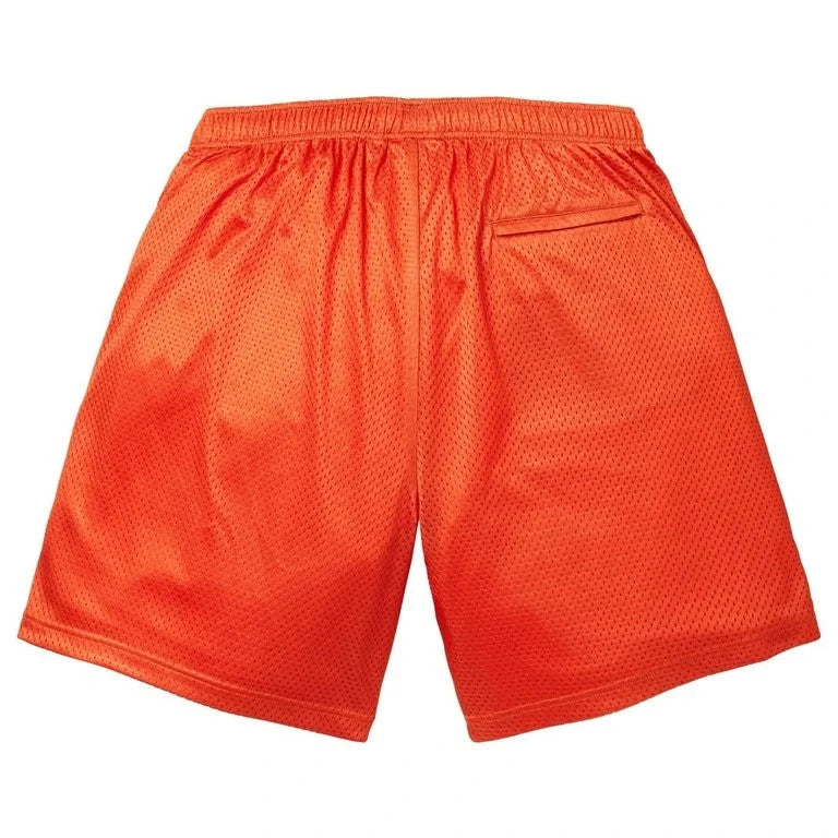 Supreme Rhinestone Mesh Short Orange