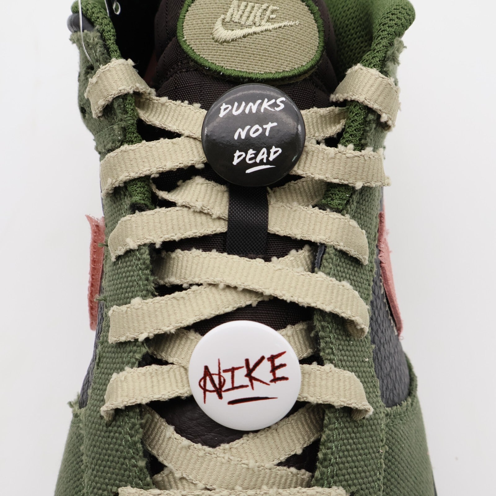 IB2256-300 Nike Dunk Low Retro LTD Army Olive Black Velvet Brown Rust (Men's)
