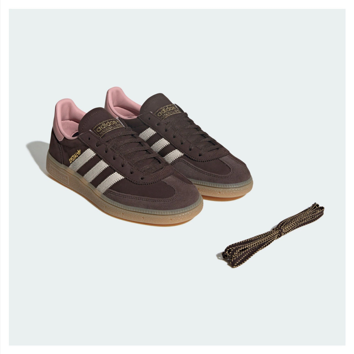 JR0852 adidas Originals Handball Spezial Dark Brown Alumina Wonder (Women's)
