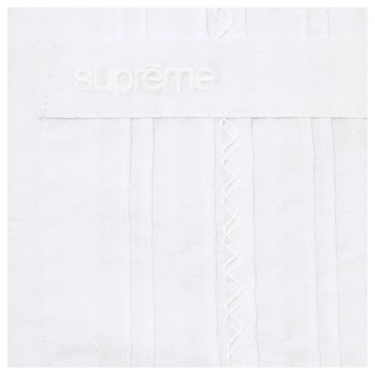 Supreme Pintuck S/S Shirt White