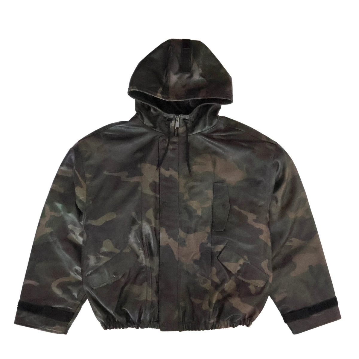 Supreme Marithe Francois Girbaud Hooded Leather Flight Bomber Jacket Camo