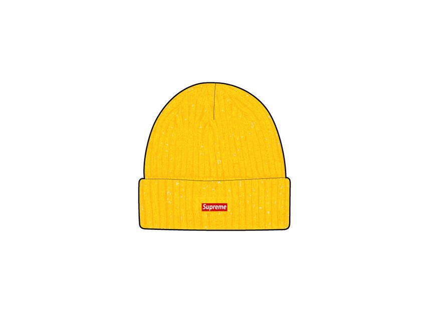 Supreme Overdyed Beanie Yellow (25SS)