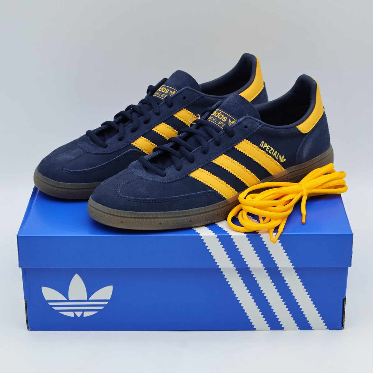 KJ5593 adidas Originals Handball Spezial Night Indigo Crew Yellow Gum (Men's)