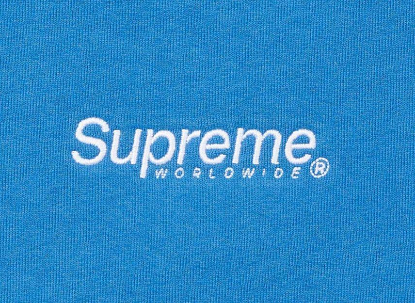 Supreme Worldwide Hooded Sweatshirt Blue