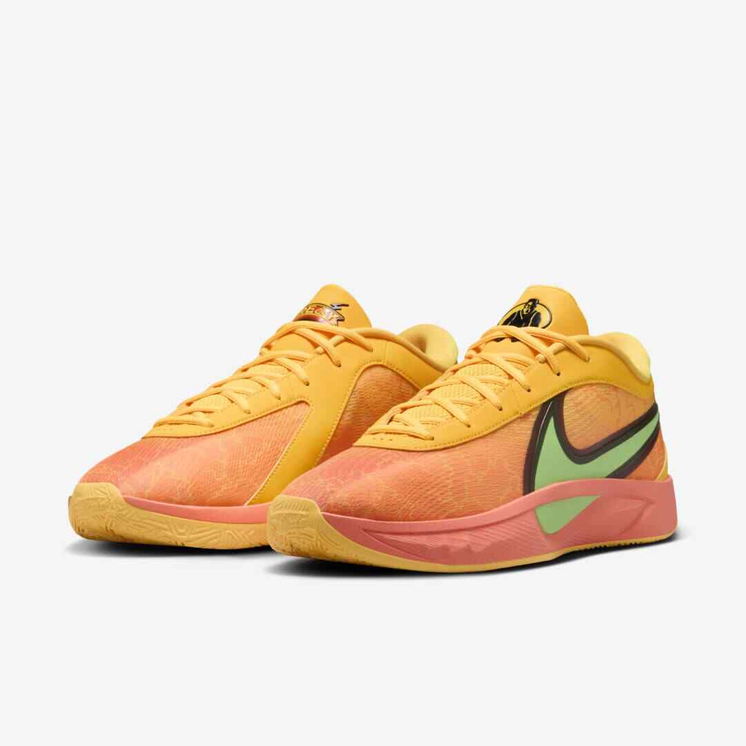 FJ7807-601 Nike Giannis Freak 6 Light Wild Mango Black Laser Orange (Men's)