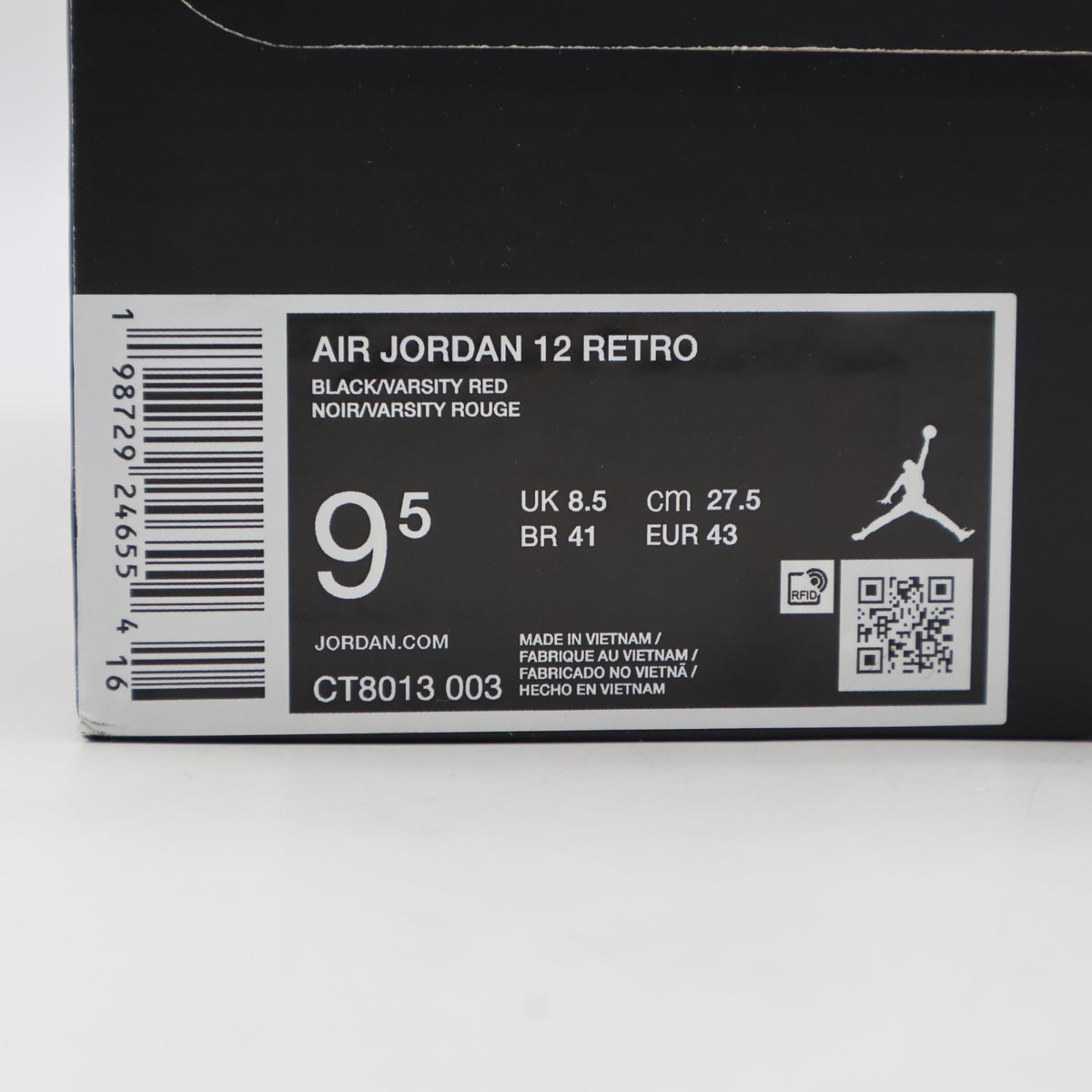 CT8013-003 Nike Air Jordan 12 Retro "Bloodline" (Men's)