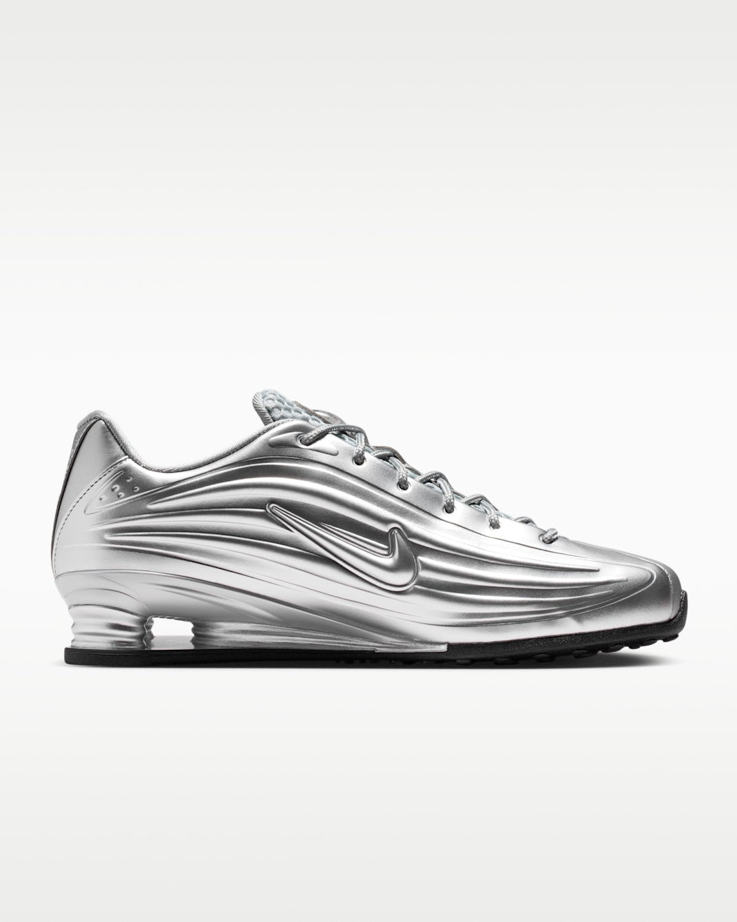 IO7843-002 Nike Women's Shox Z Metallic SilverBlack (Women's)