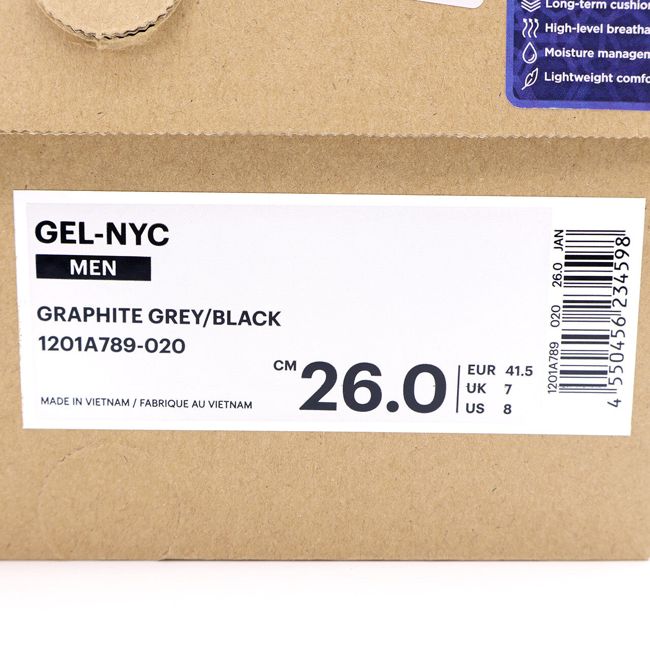 1201A789-020 Asics GEL-NYC Black Graphite Grey (Men's)