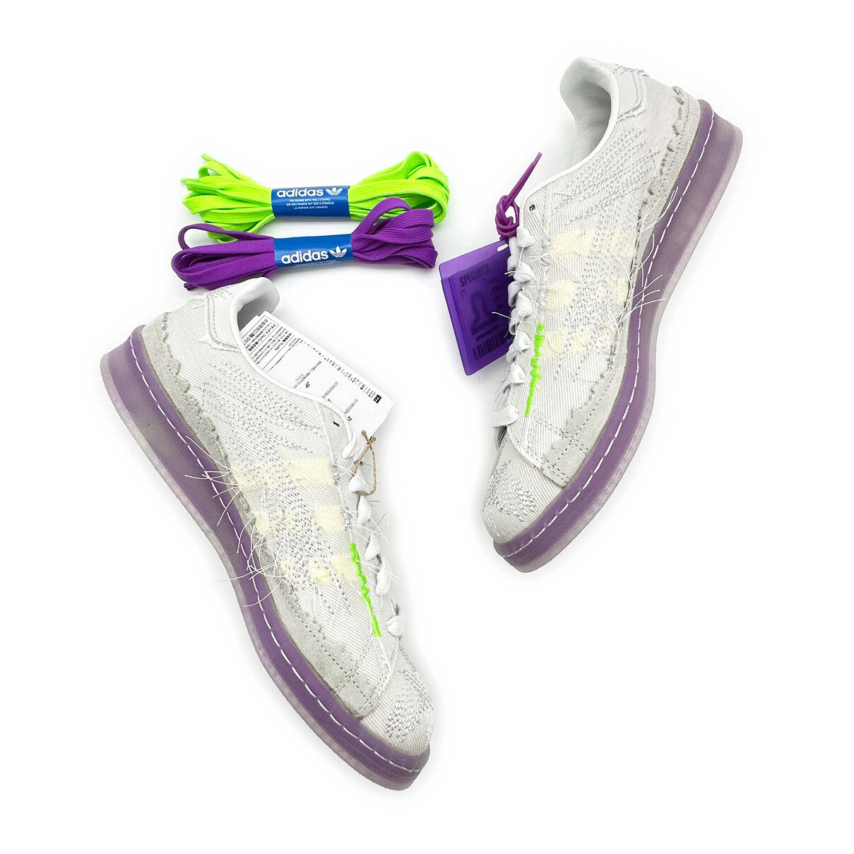 ID6805 Youth of Paris adidas Originals Campus Crystal White Purple (Men's)