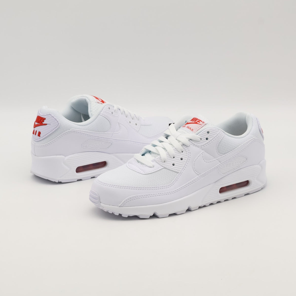 DM0029-118 Nike Air Max 90 White Light Crimson White (Men's)