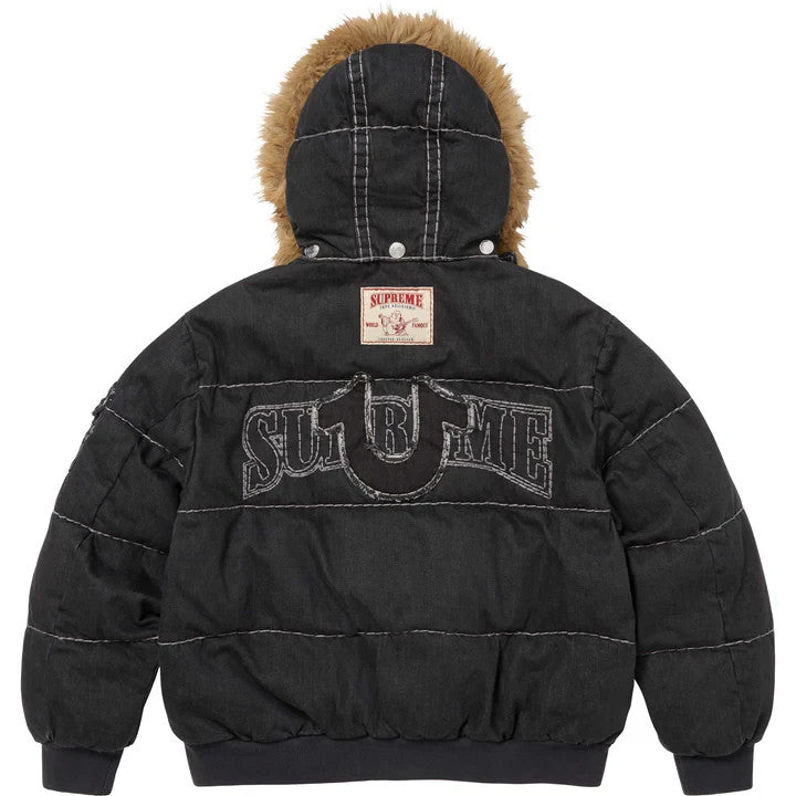 Supreme True Religion Puffer Jacket Black