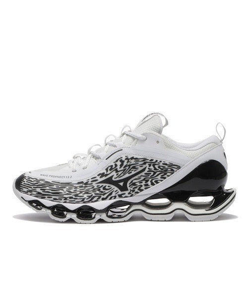 D1GA261304 Mizuno Wave Prophecy 13.2 White Black (Men's)