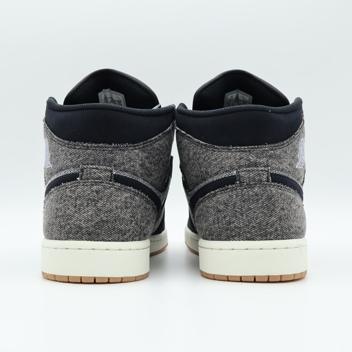 HJ4363-001 Nike Air Jordan 1 Mid Black Denim (Men's)