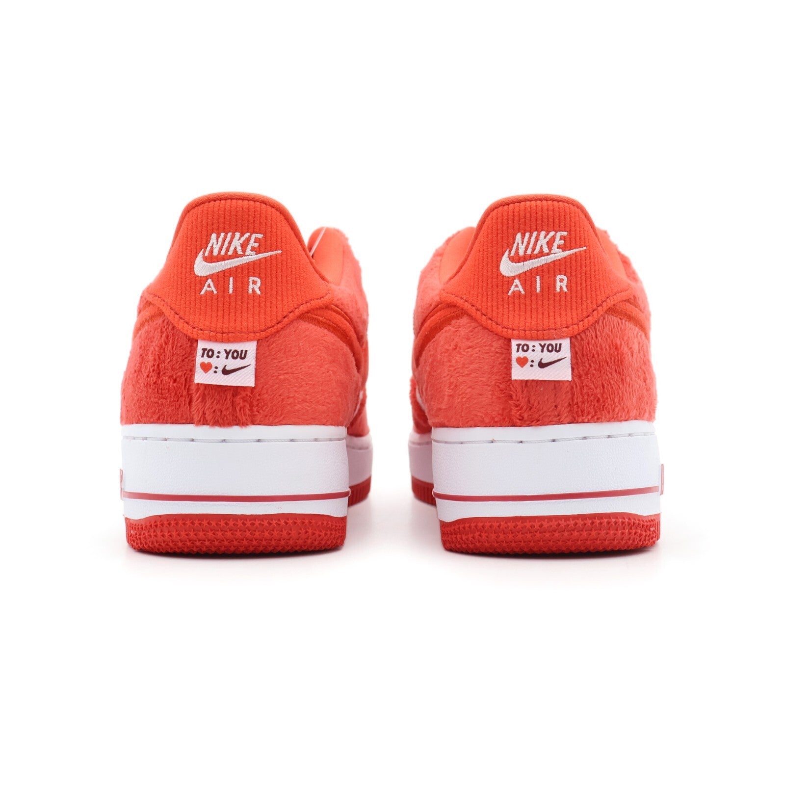 FZ3552-612 Nike GS Air Force 1 Low Valentineâs Day Pack Fire Red Light Crimson