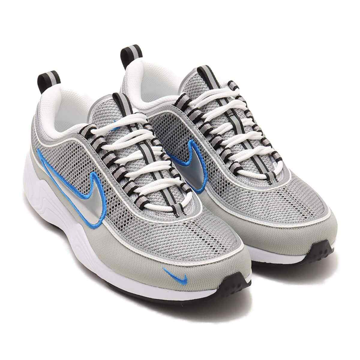 HF9117-003 Nike Air Zoom Spiridon Metallic Silver and Signal Blue (Men's)