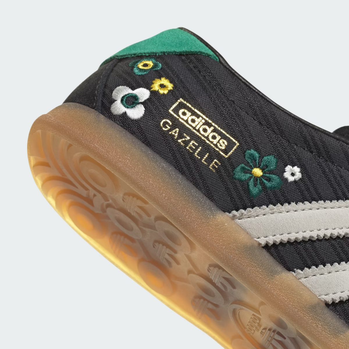 IH1890 adidas Gazelle Lo Pro Core Black Off White Gum (Men's)