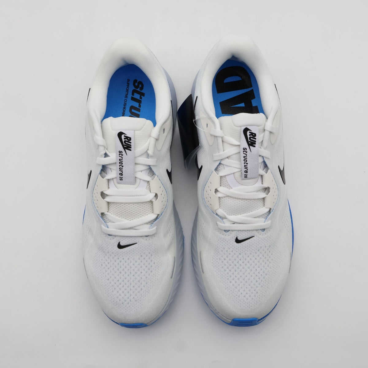 HJ1102-119 Nike Structure 26 White Blue Hero Pure Platinum Black (Men's)