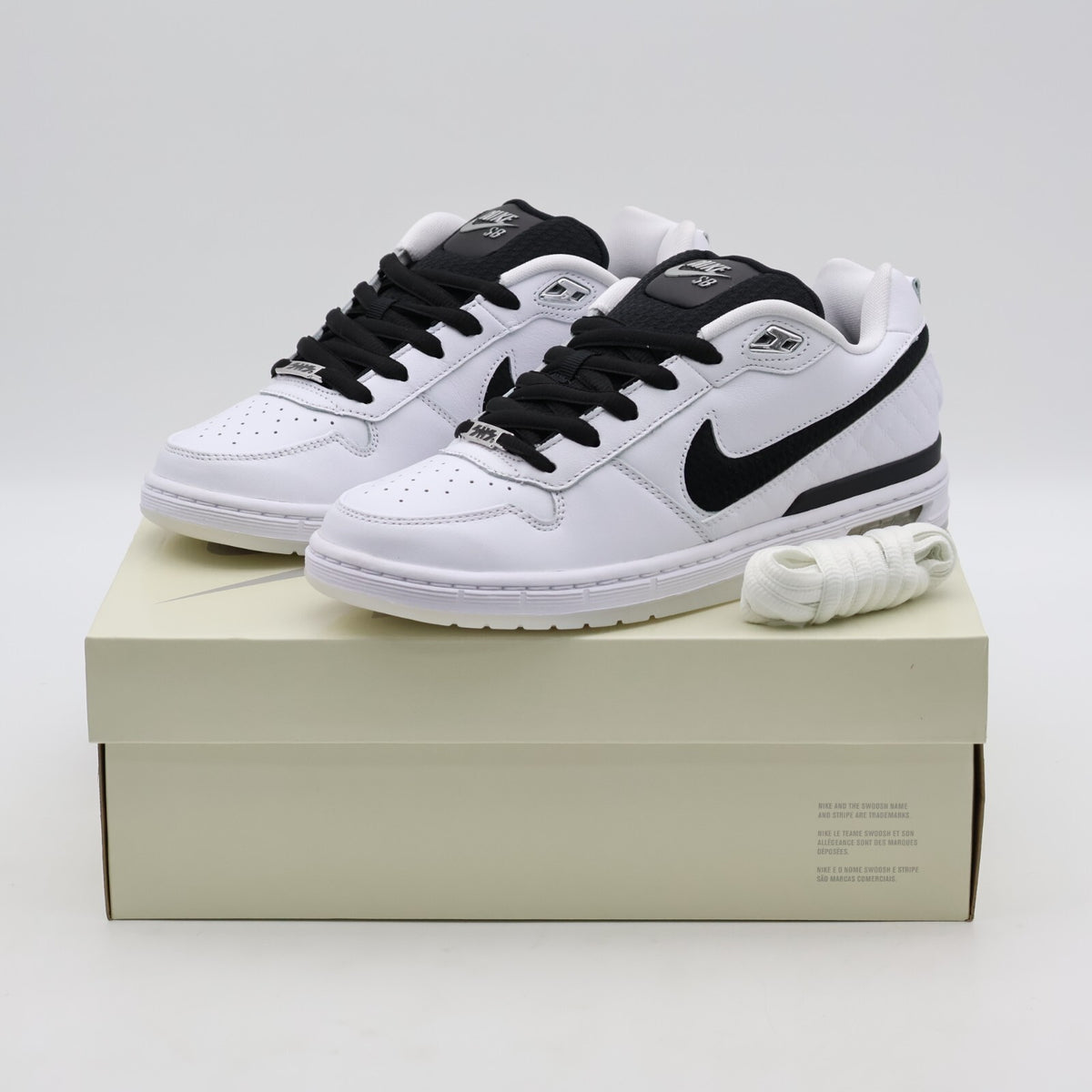HQ6828-100 Nike SB P-Rod 1 Retro White and Black (Men's)