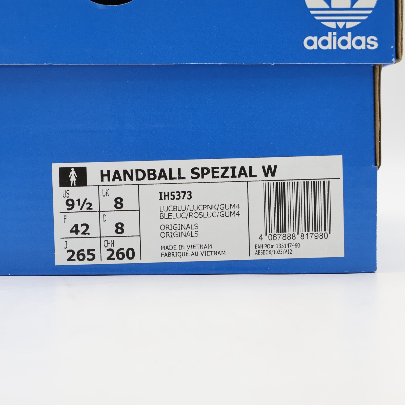 IH5373 adidas Originals Handball Spezial Lucid Blue Pink Gum (Women's)