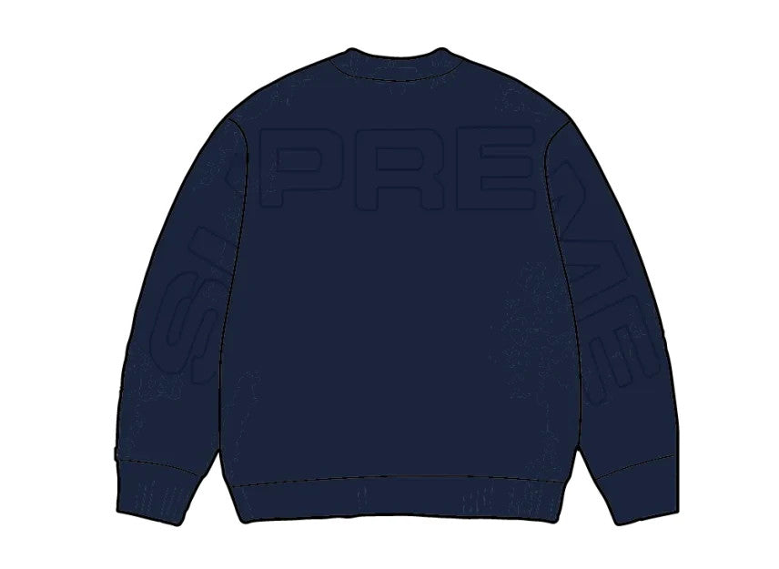 Supreme Pilled Sweater "Navy"