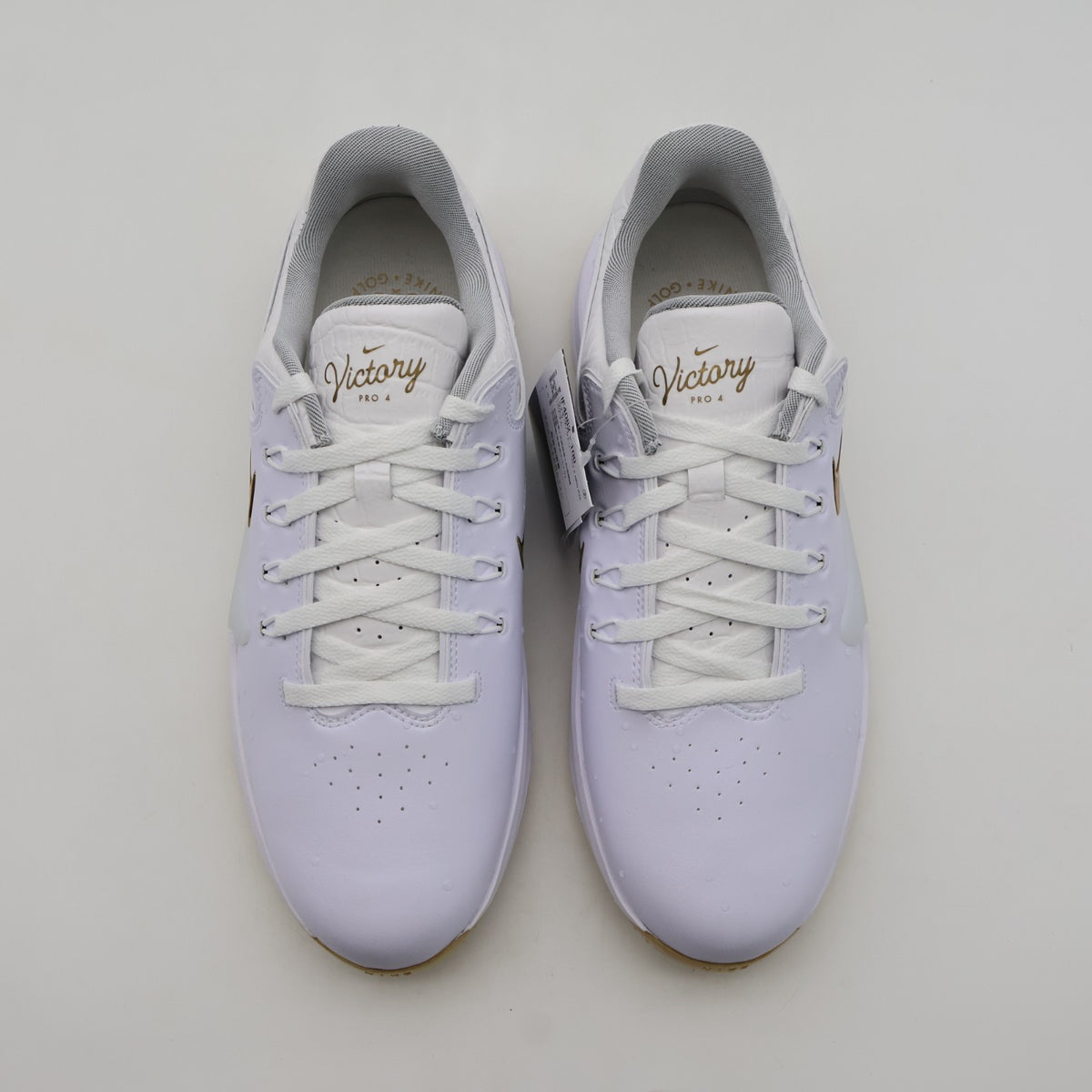 IF4082-100 Nike Victory Pro 4 Golf White/Metallic Gold (Men's)