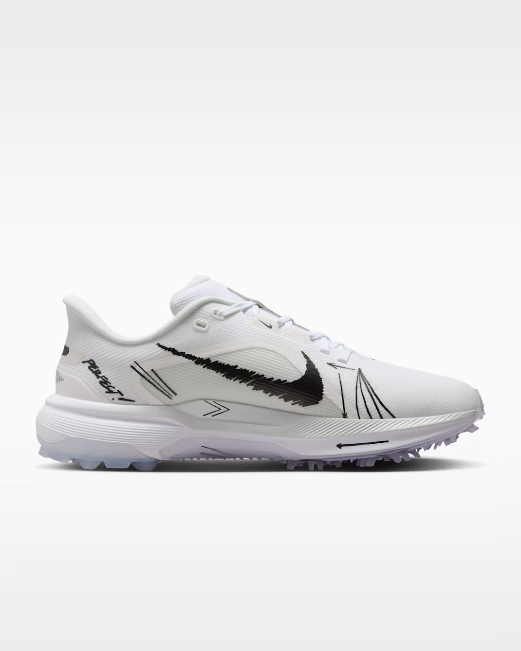 IR3240-100 Nike Pegasus 1 Golf White Black (Men's)