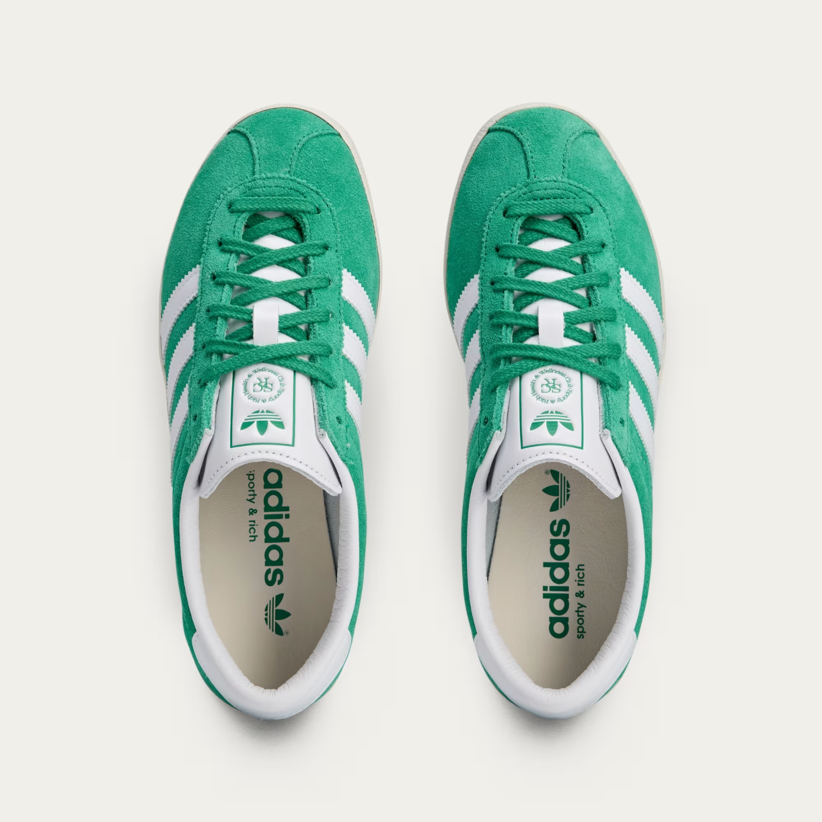 JP8560 Sporty & Rich Ã adidas Originals  Blanc Court Green Cloud White (Women's)