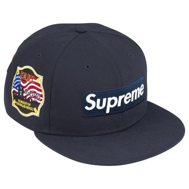 Supreme x FDNY Box Logo New Era Navy