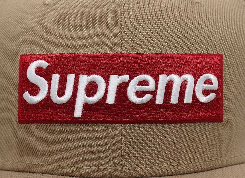 Supreme Grinch Box Logo New Era Tan