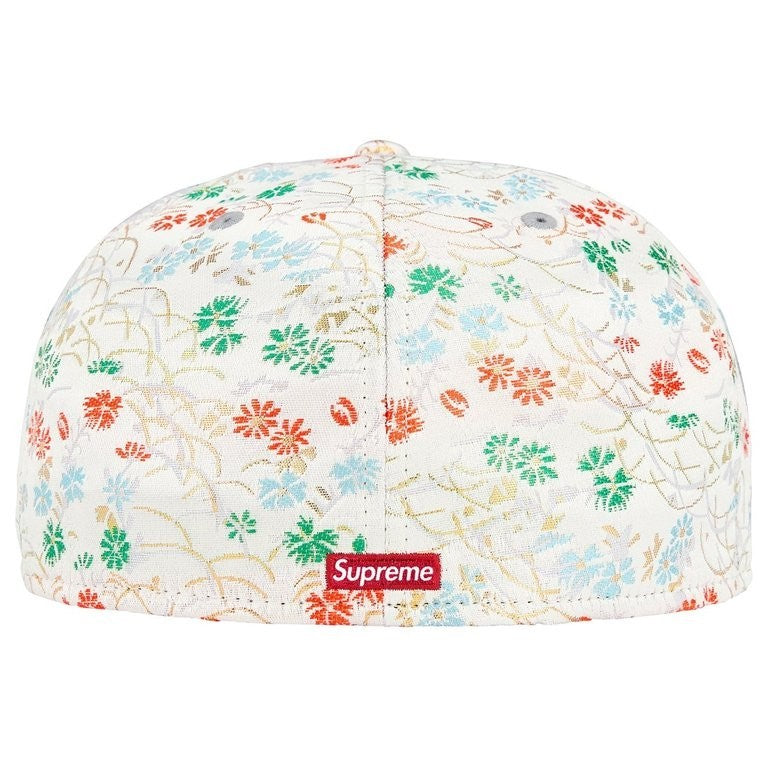 Supreme Floral Jacquard New Era White