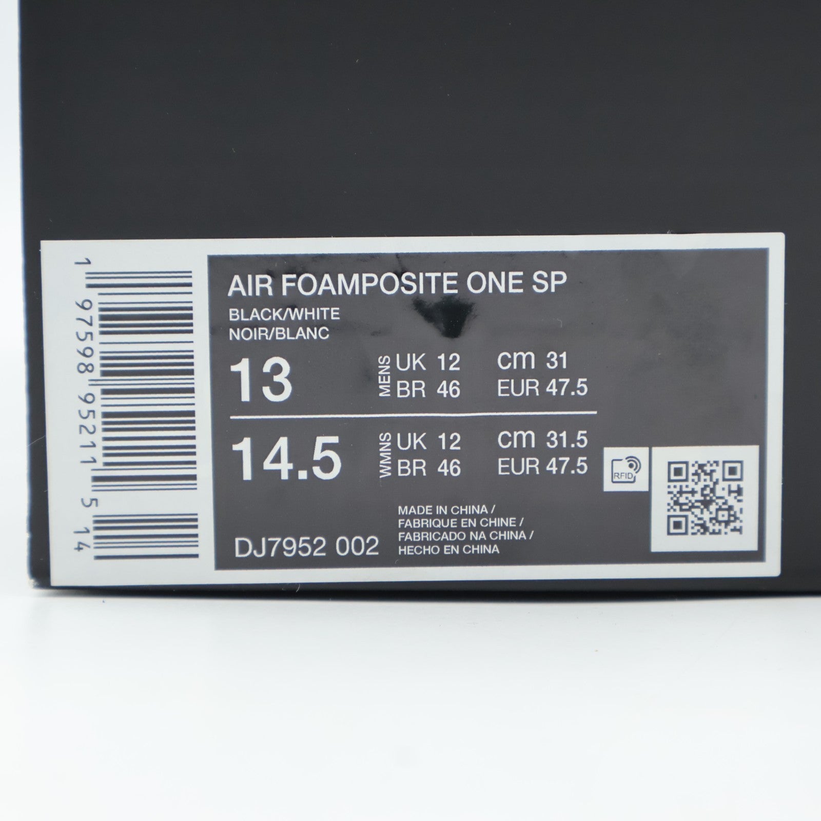 DJ7952-002 COMME des GARÃONS HOMME PLUS Nike Air Foamposite One Olympic (Men's)