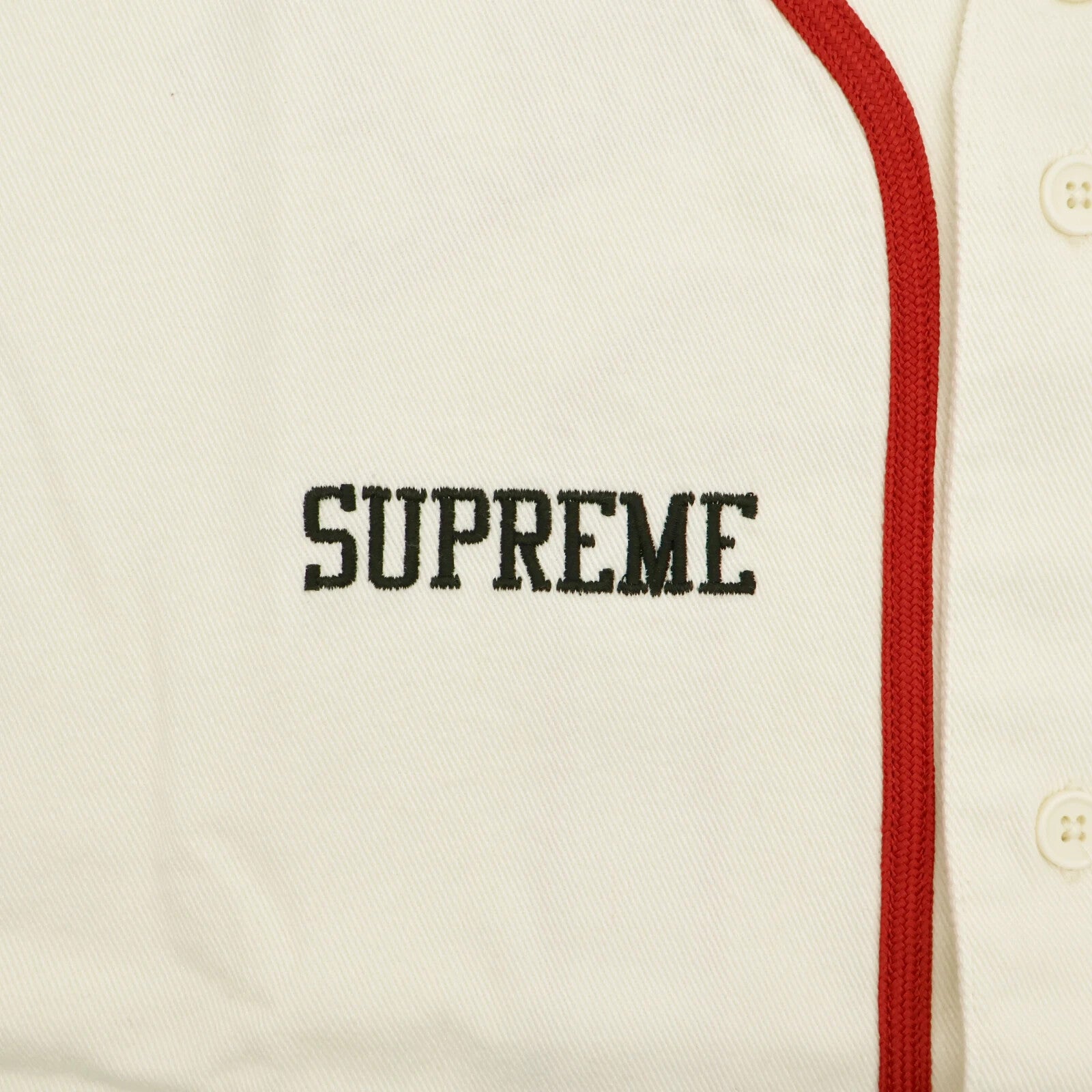 Supreme 40 Acres Twill Baseball Jersey Natural